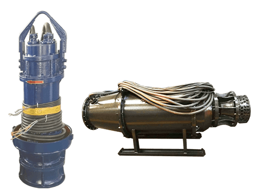 Pompa sommergibile a flusso assiale zincata ad alta efficienza per il trattamento delle acque